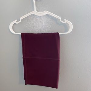 Maroon Biker Shorts